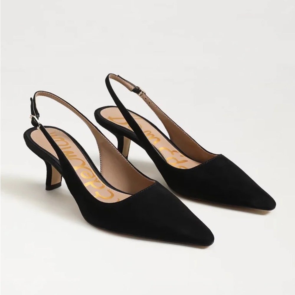 Sam Edelman Black Slingback Heels Bianka